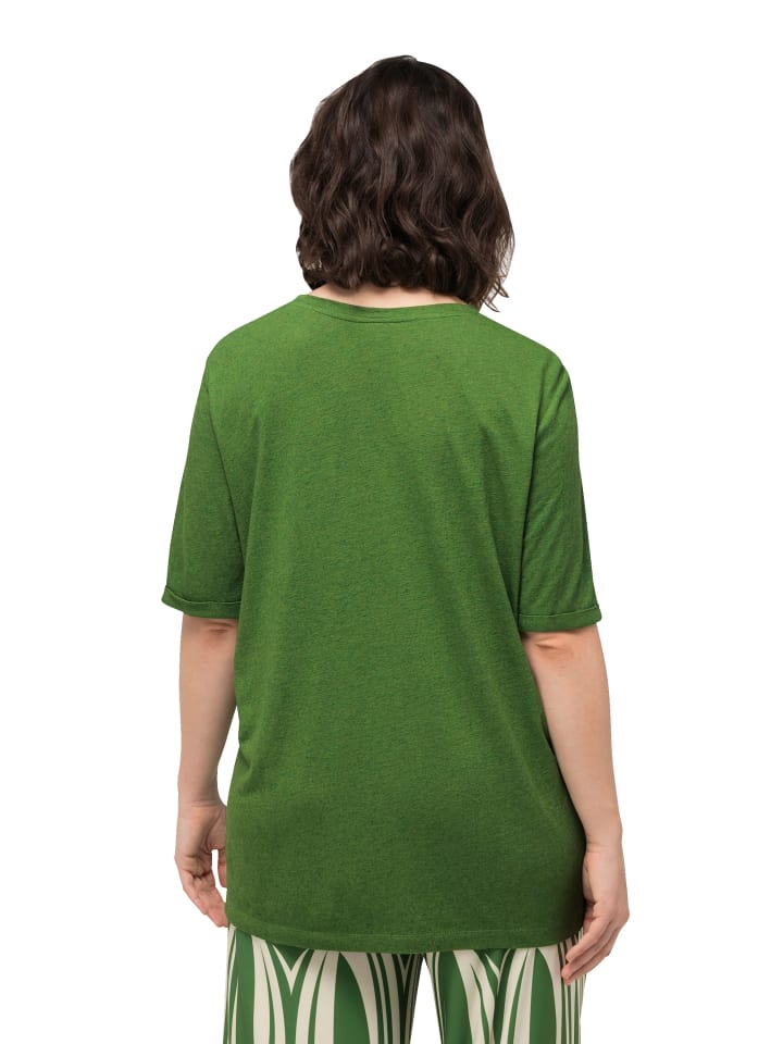Ulla Popken Shirt in moosgrün günstig kaufen 58-60