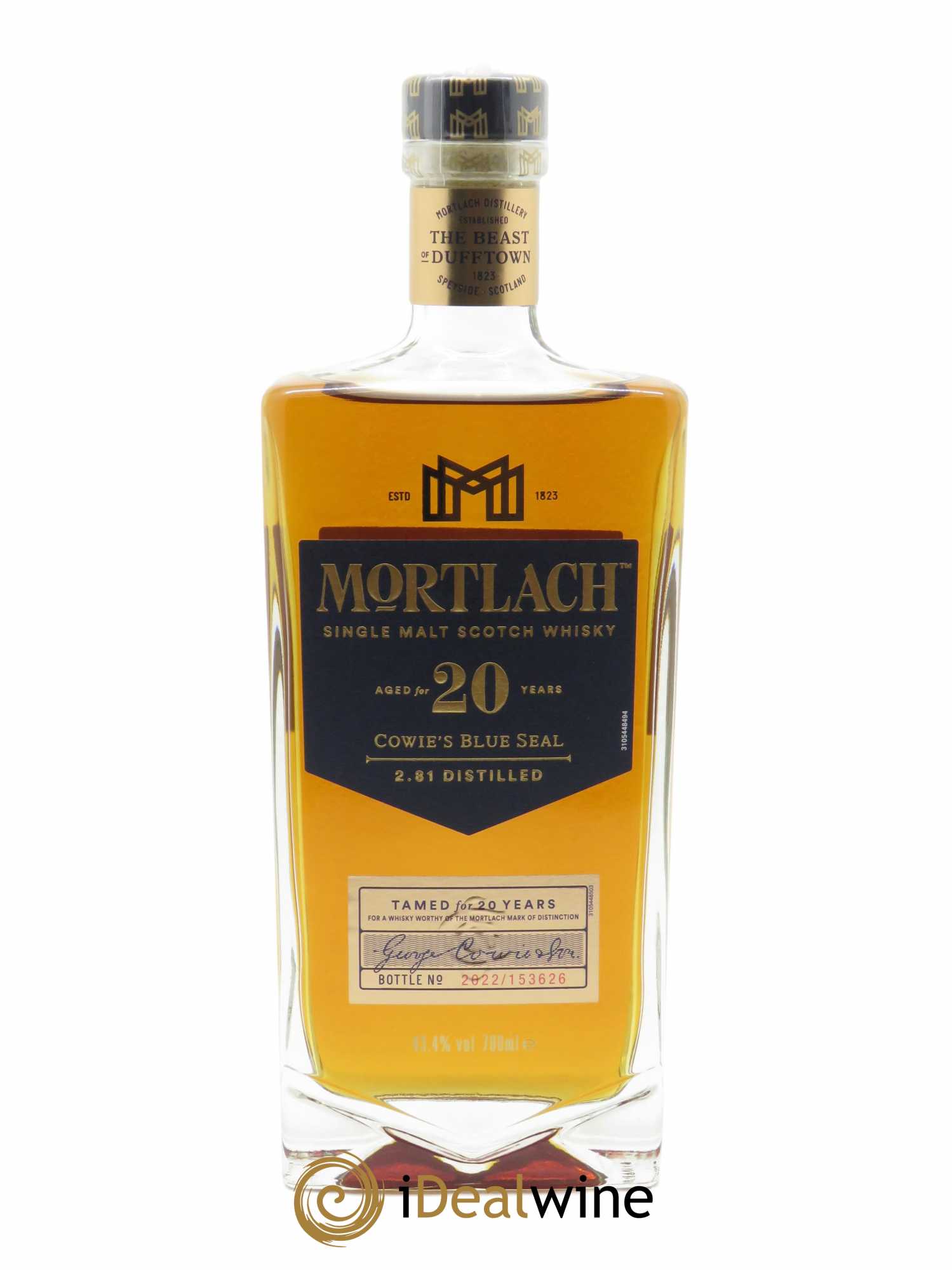 Whisky Mortlach 20 ans Cowies's Blue Seal (70cl)  - Lot de 1 Bouteille