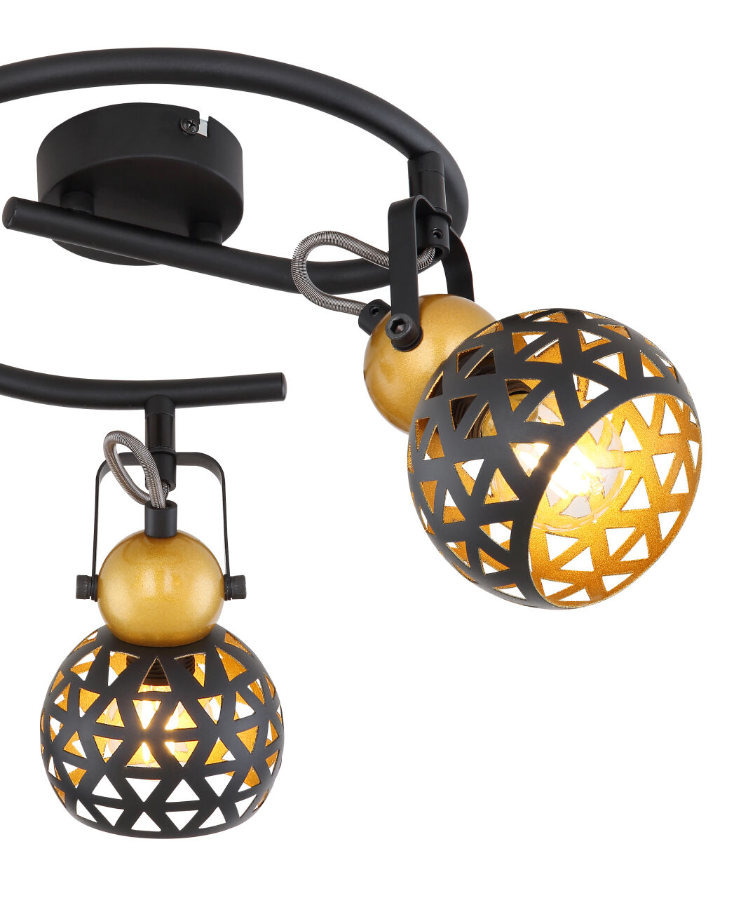 Globo Lighting - SARRA - Strahler Metall schwarz matt, 3x E14