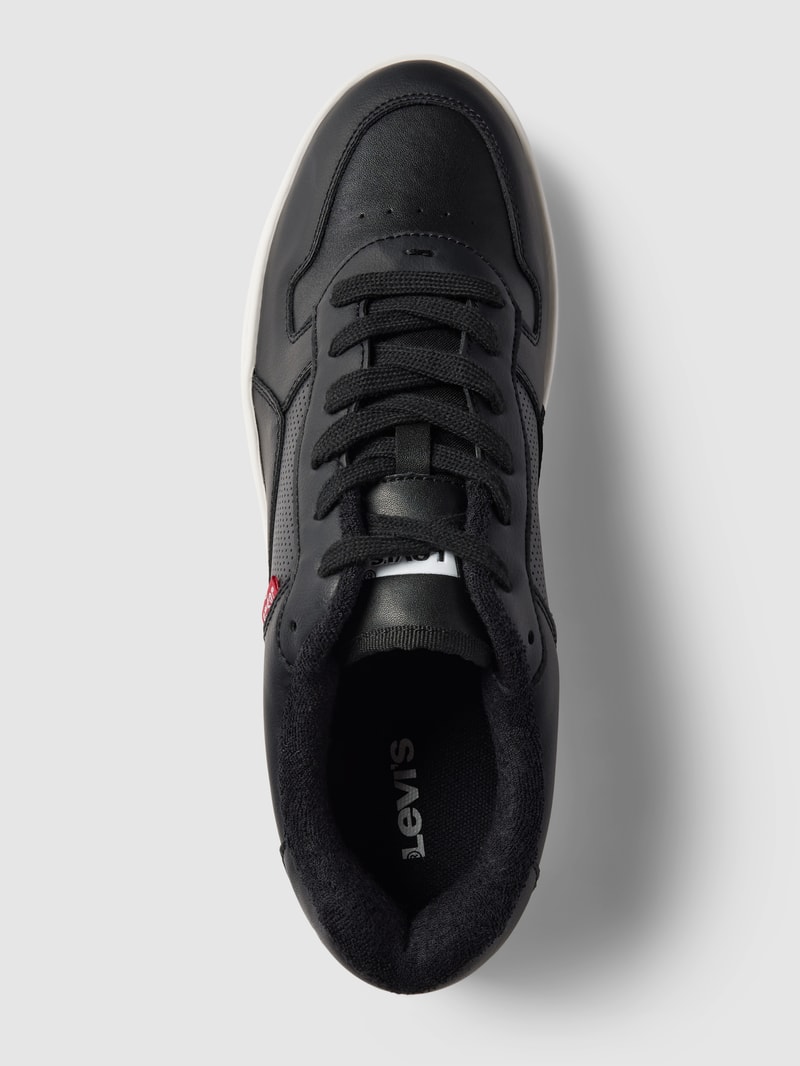 Sneaker aus Leder-Mix Modell 'GLIDE' in schwarz
