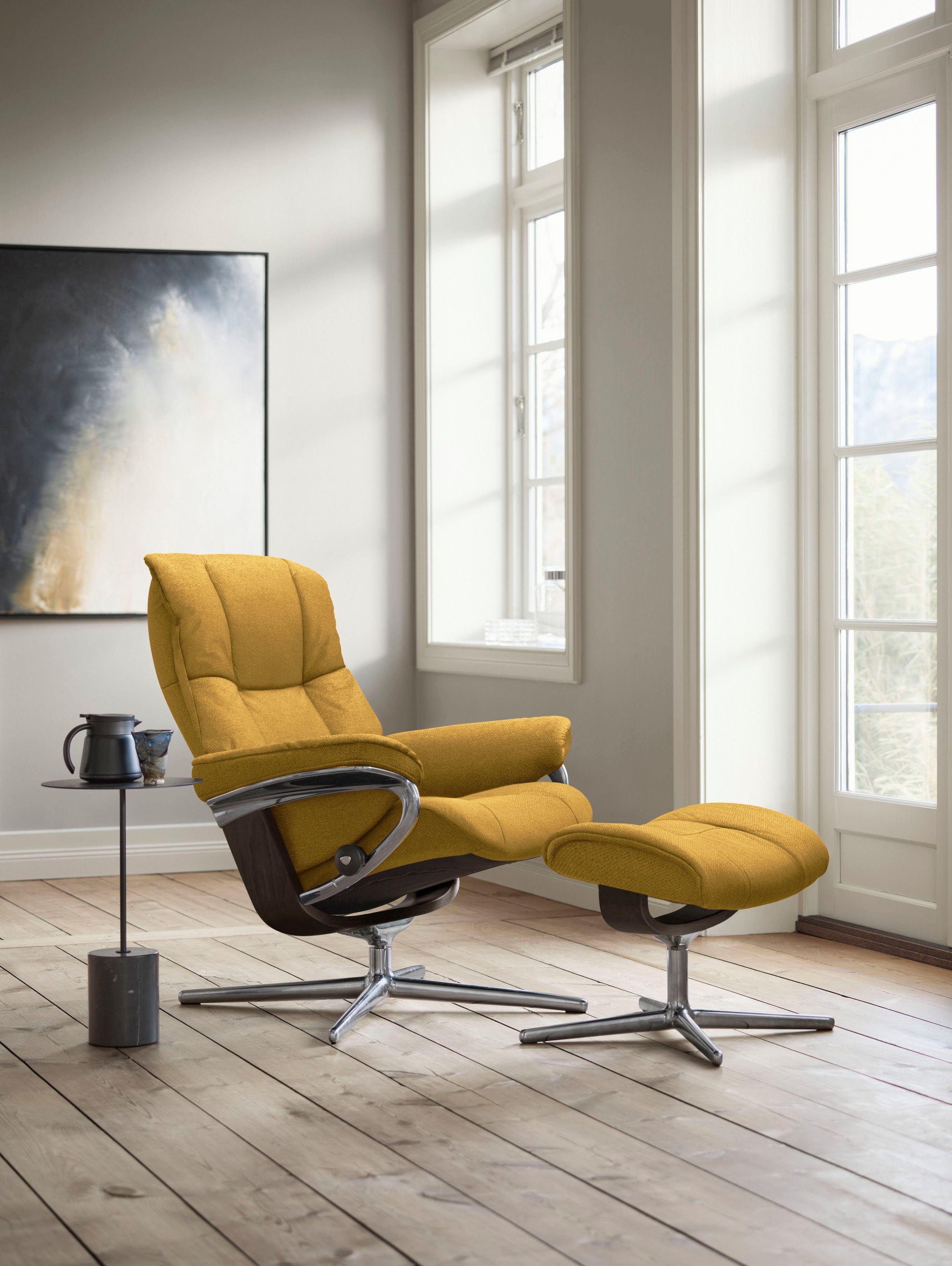 Stressless® Relaxsessel Mayfair, mit Cross Base, Größe S, M & L, Holzakzent Wenge