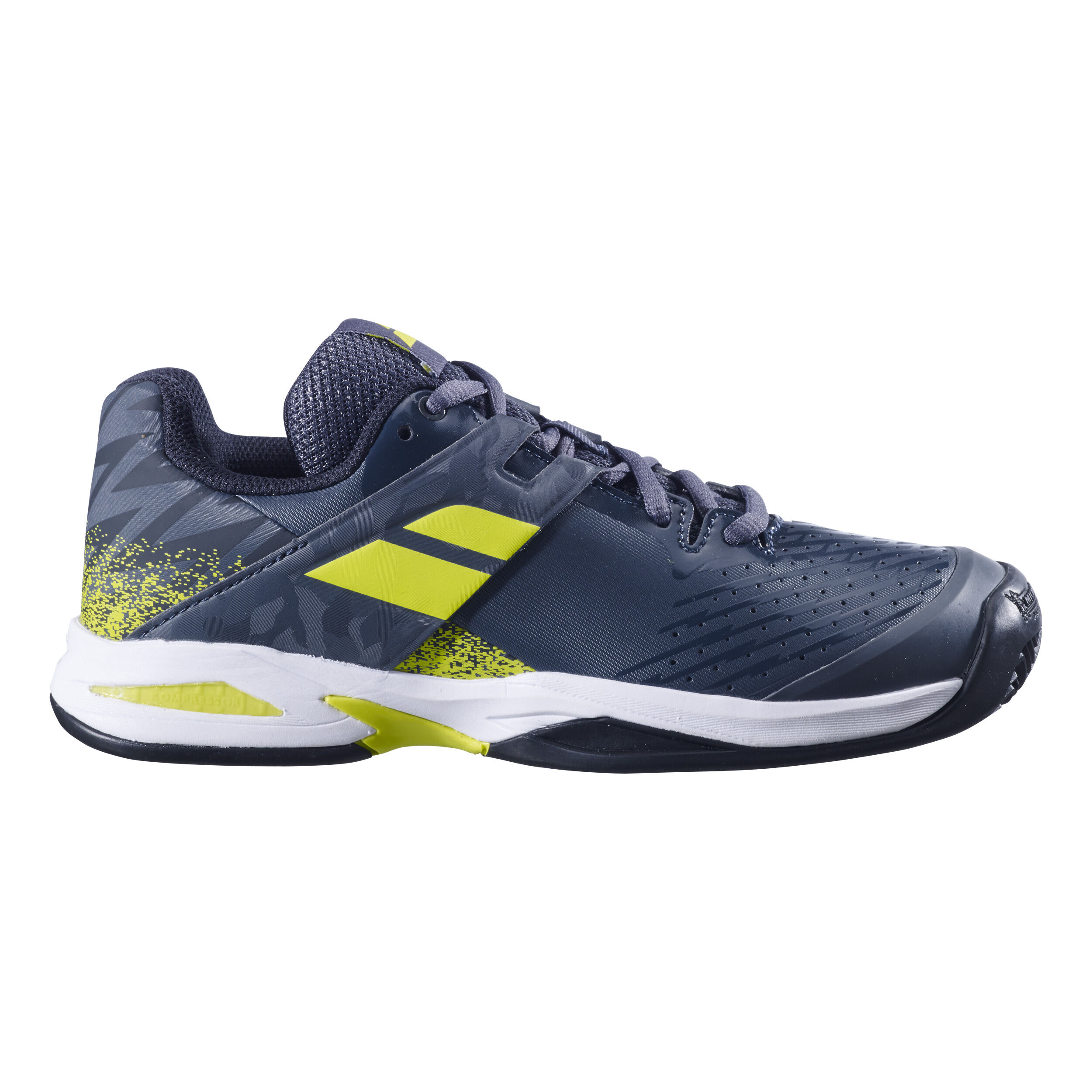 Propulse Sandplatzschuh Kinder - Dunkelblau, Neongrün