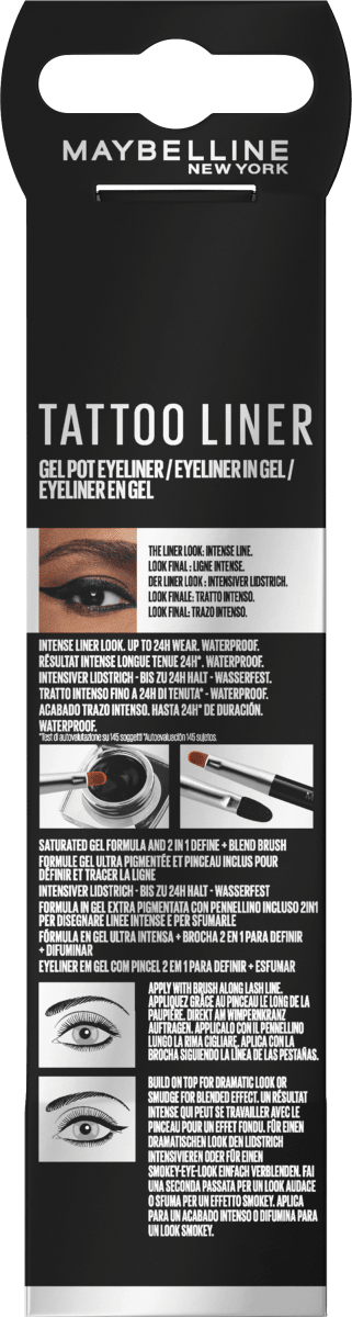 Gel Eyeliner Tattoo Waterproof 950 Black, 3 g