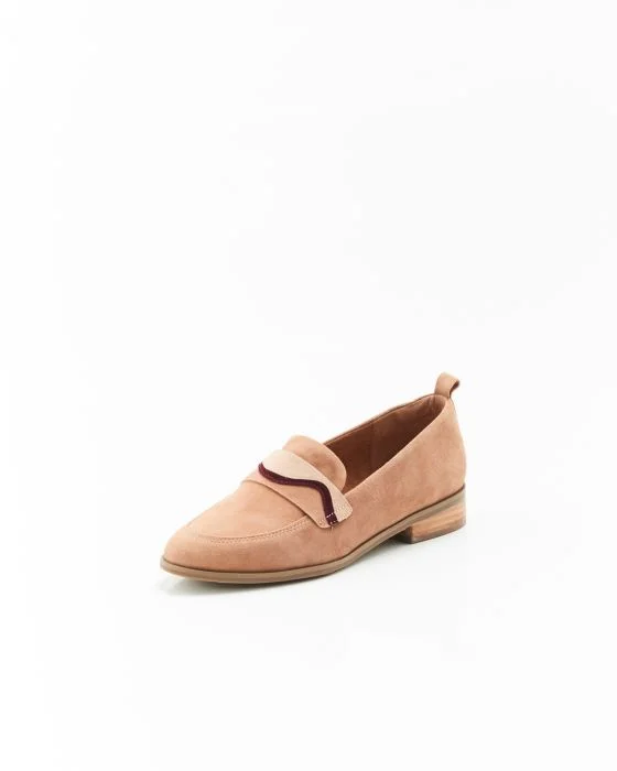 Mocassins en croûte de cuir chèvre