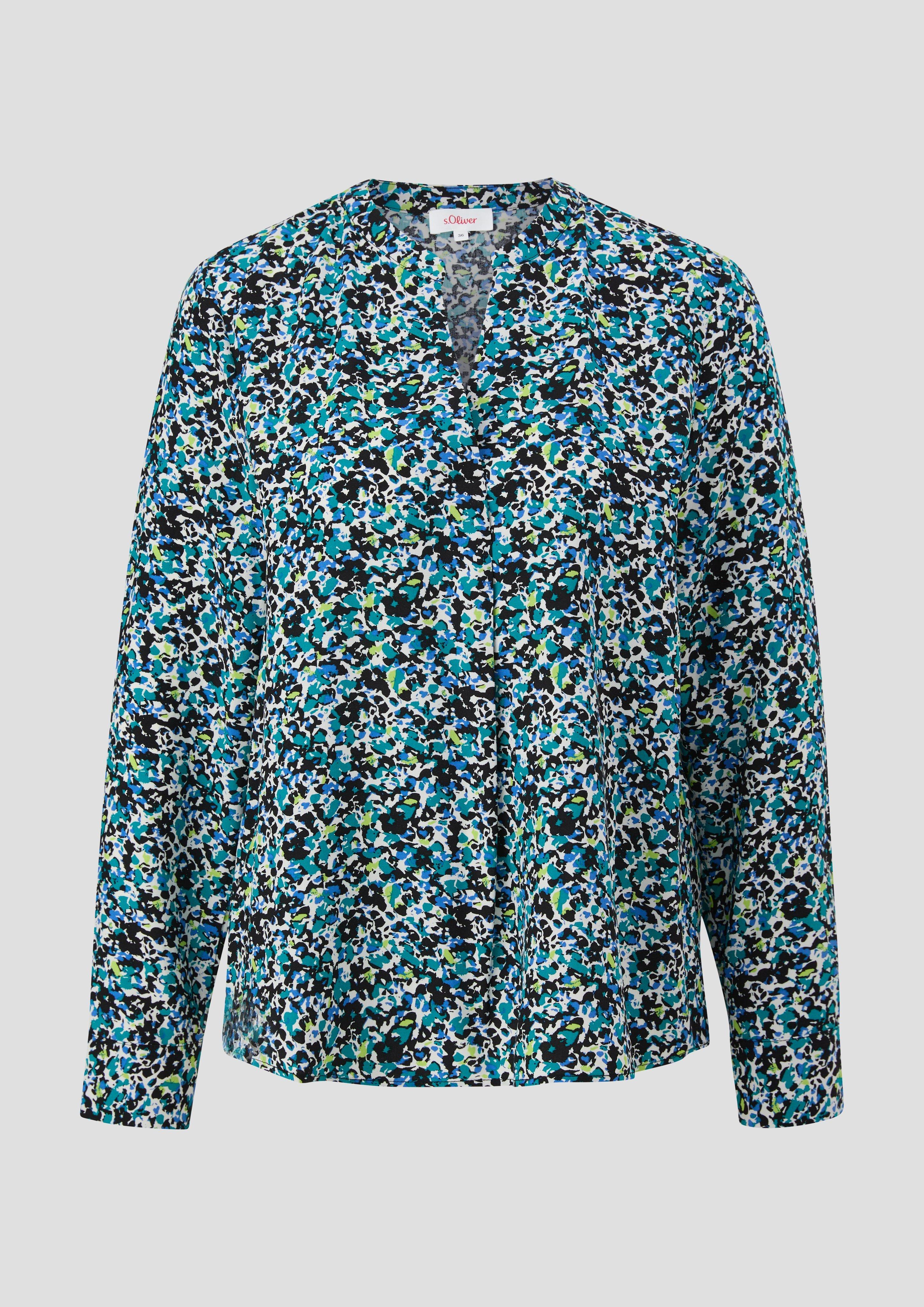 Viskosebluse mit Tunika-Ausschnitt  2142221-99A0