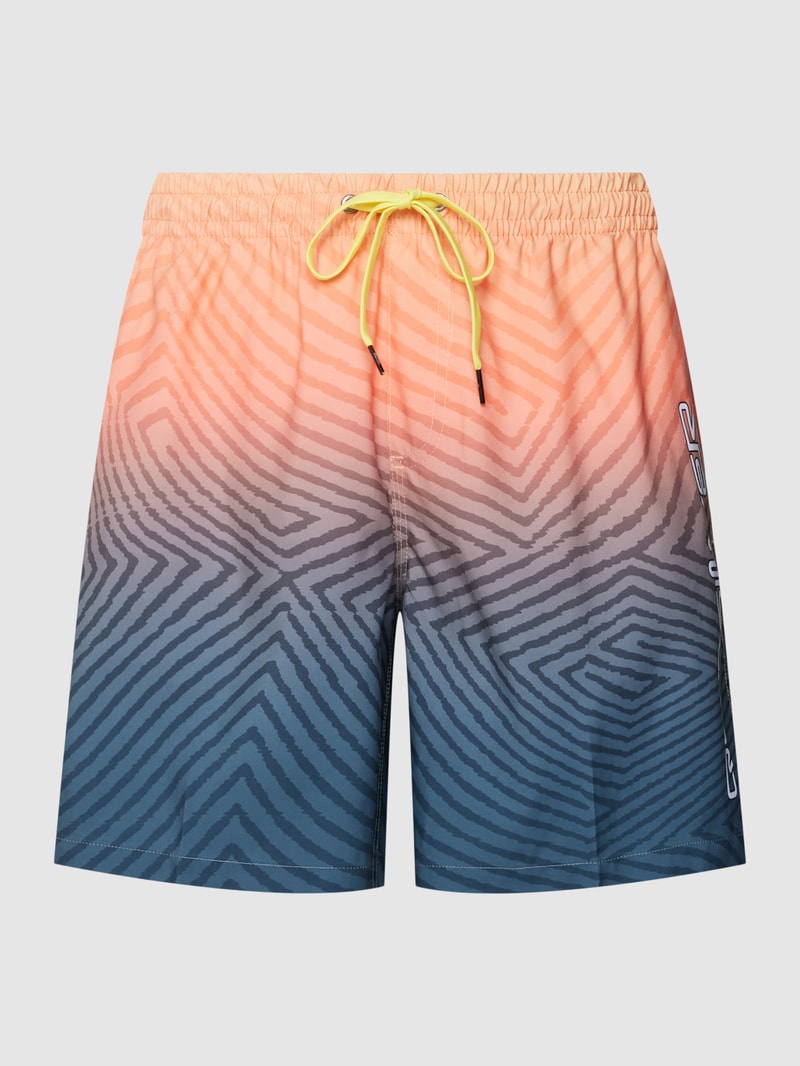 Badehose mit elastischem Bund in apricot