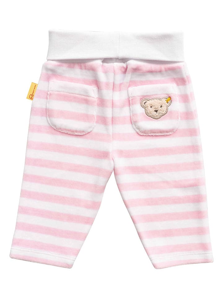 Steiff 3tlg. Outfit in Rosa/ Weiß günstig kaufen