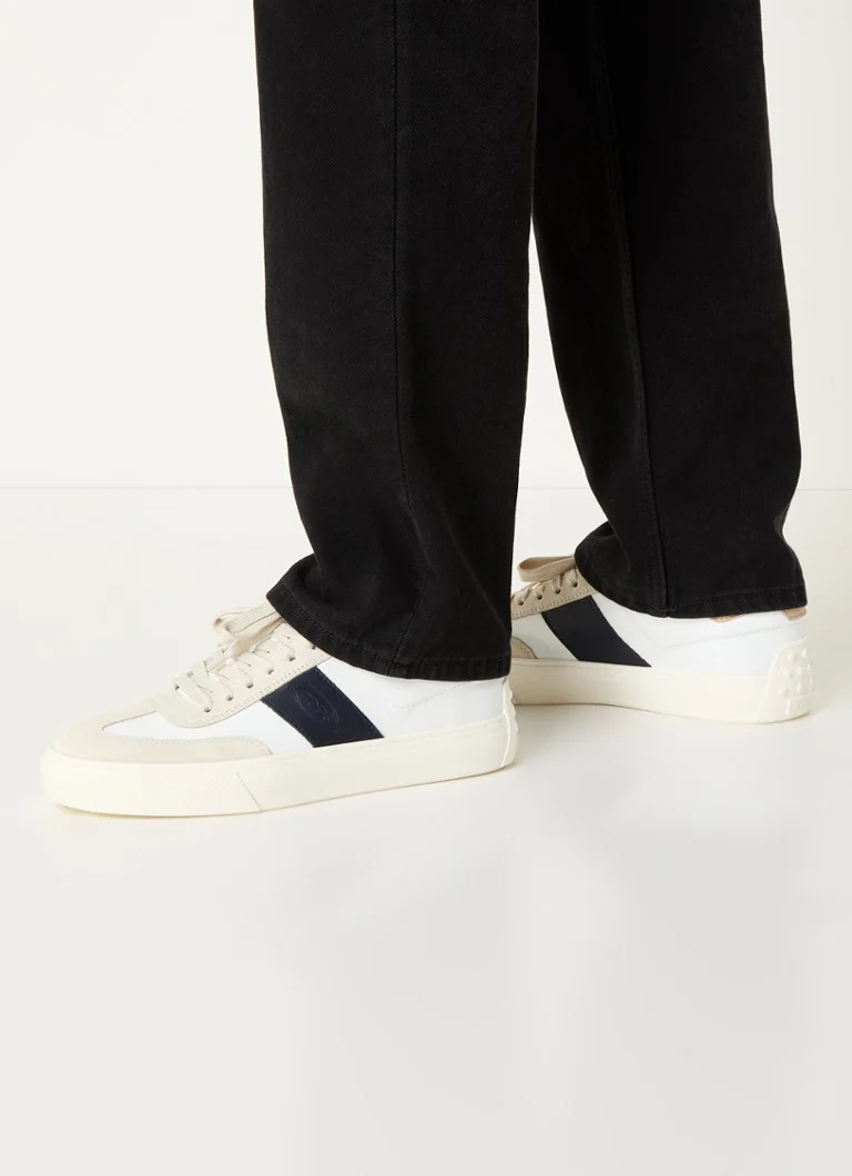 Tod's  Sneaker van leer met suède details