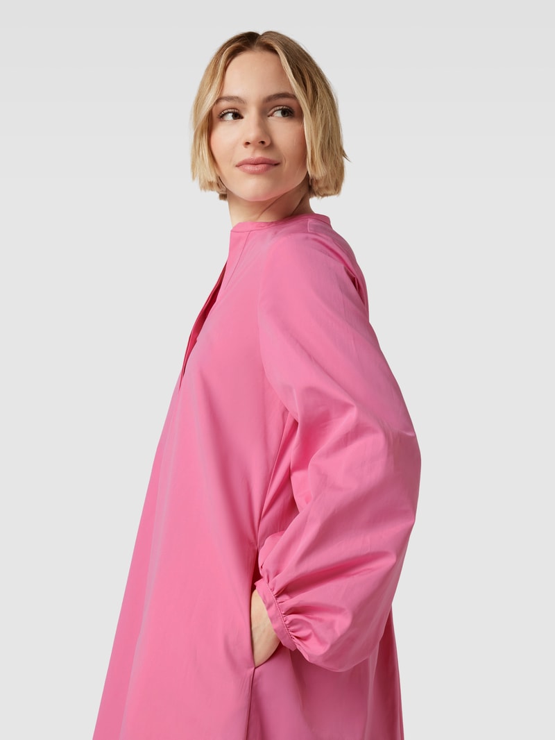 Knielanges Kleid mit Ballonärmeln Modell 'Lindy' in pink