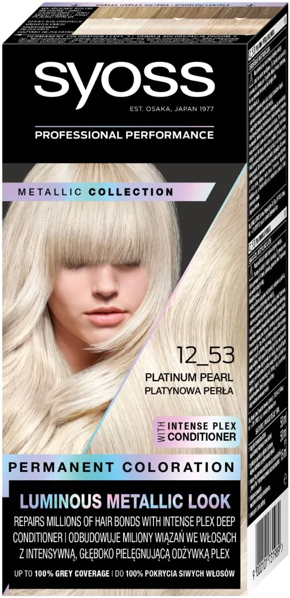 Syoss Metallic 12-53 Platinum Pearl - Plaukų dažai