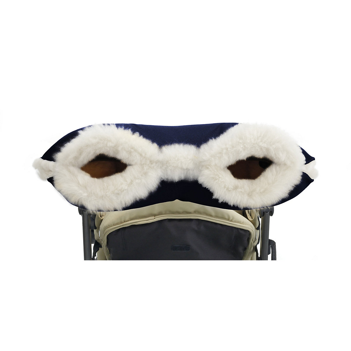 Oliven Lammfell Handmuff Fußsäcke