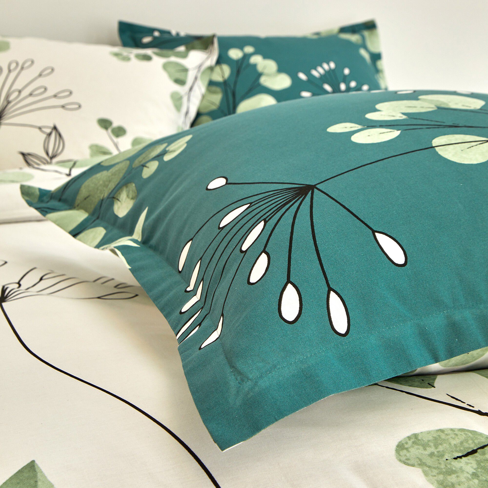 Linge de lit Danae en coton imprimé