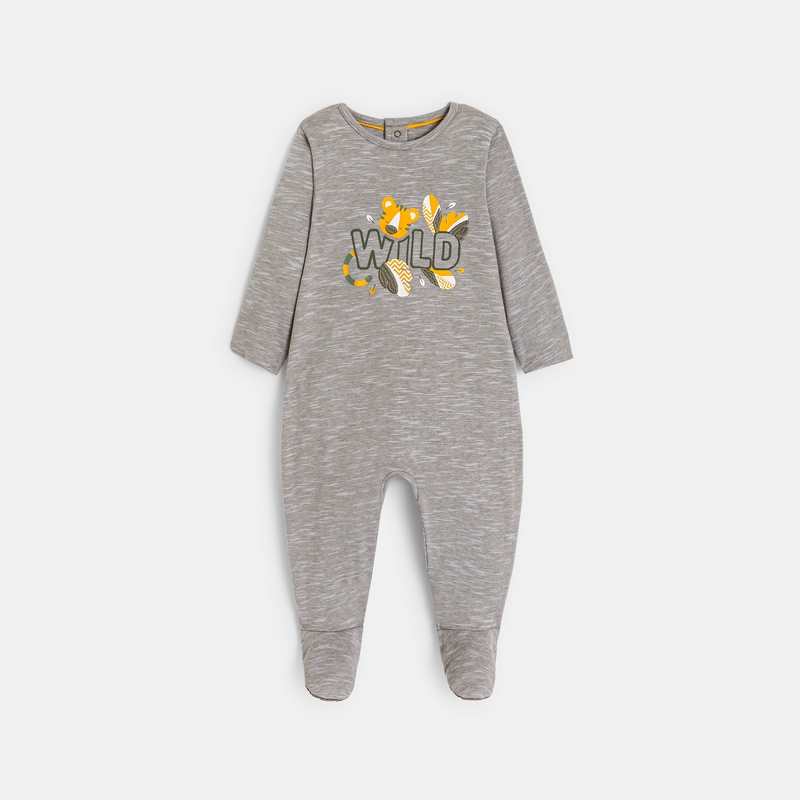 Dors-bien micro-rayures tigre vert bébé garçon