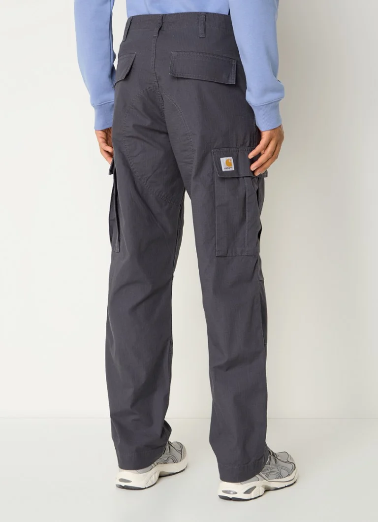 Carhartt WIP Colombia regulāras piegriezuma kravas bikses ar atloku un sānu kabatām