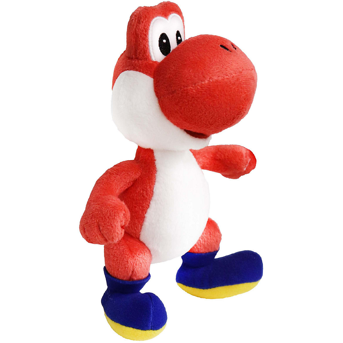 Super Mario Plüsch Yoshi stehend rot, 20 cm