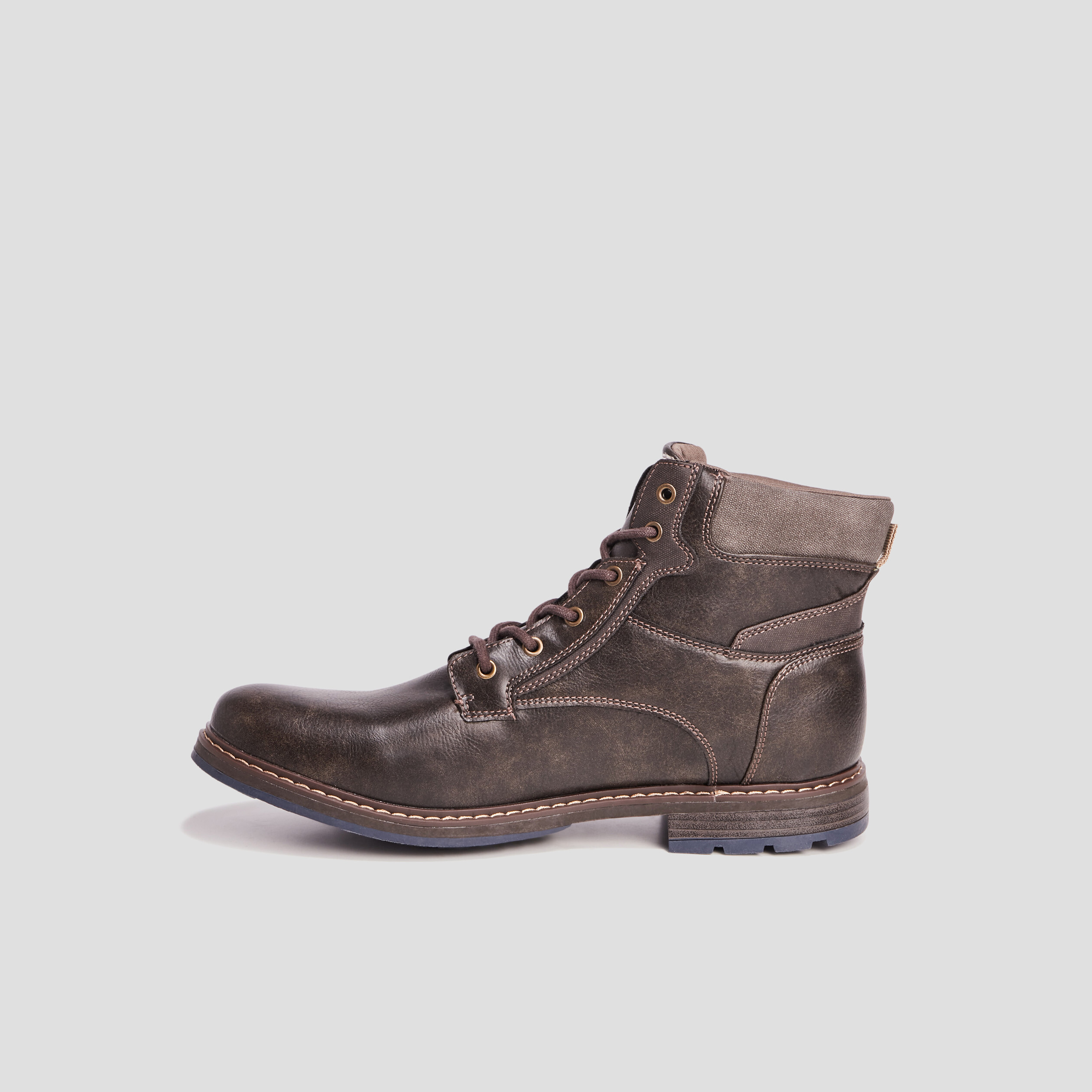 Bottines à lacets marron homme | La Halle
