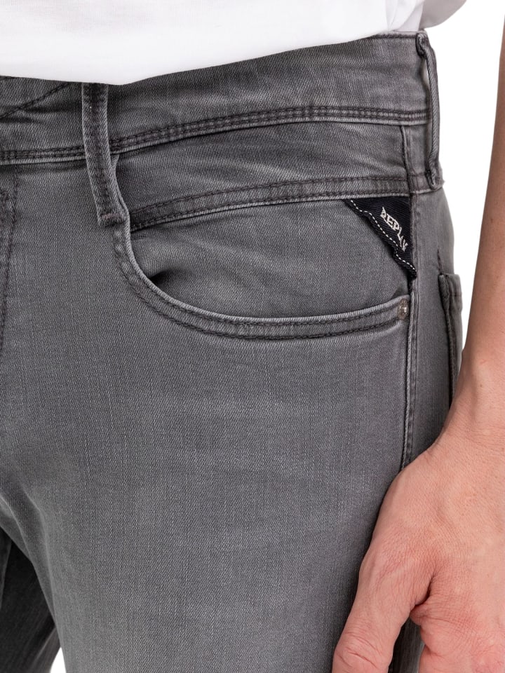 Replay Jeans Anbass slim in Grau günstig kaufen