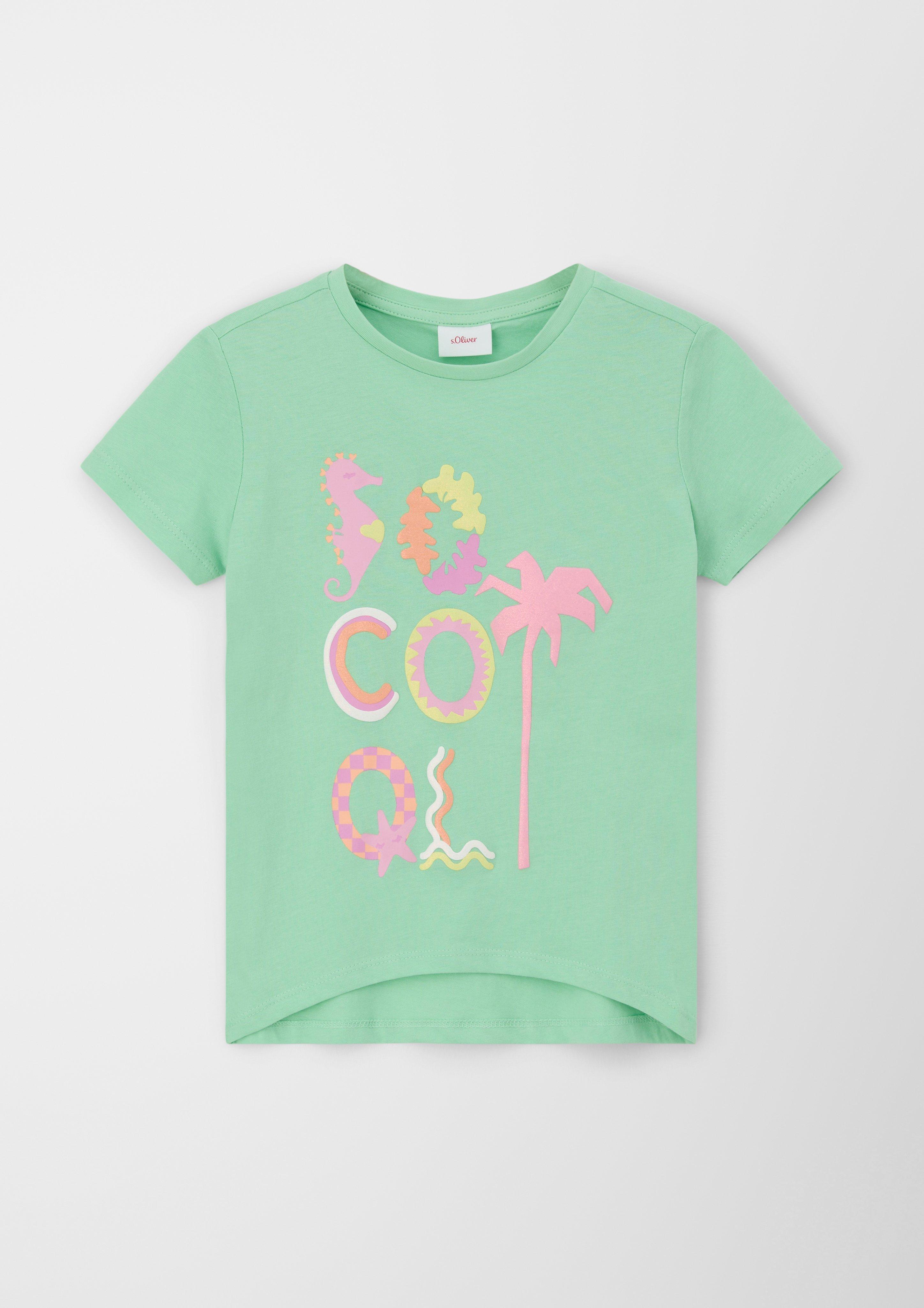 Print-Shirt mit Glitzereffekt  2130563-7300