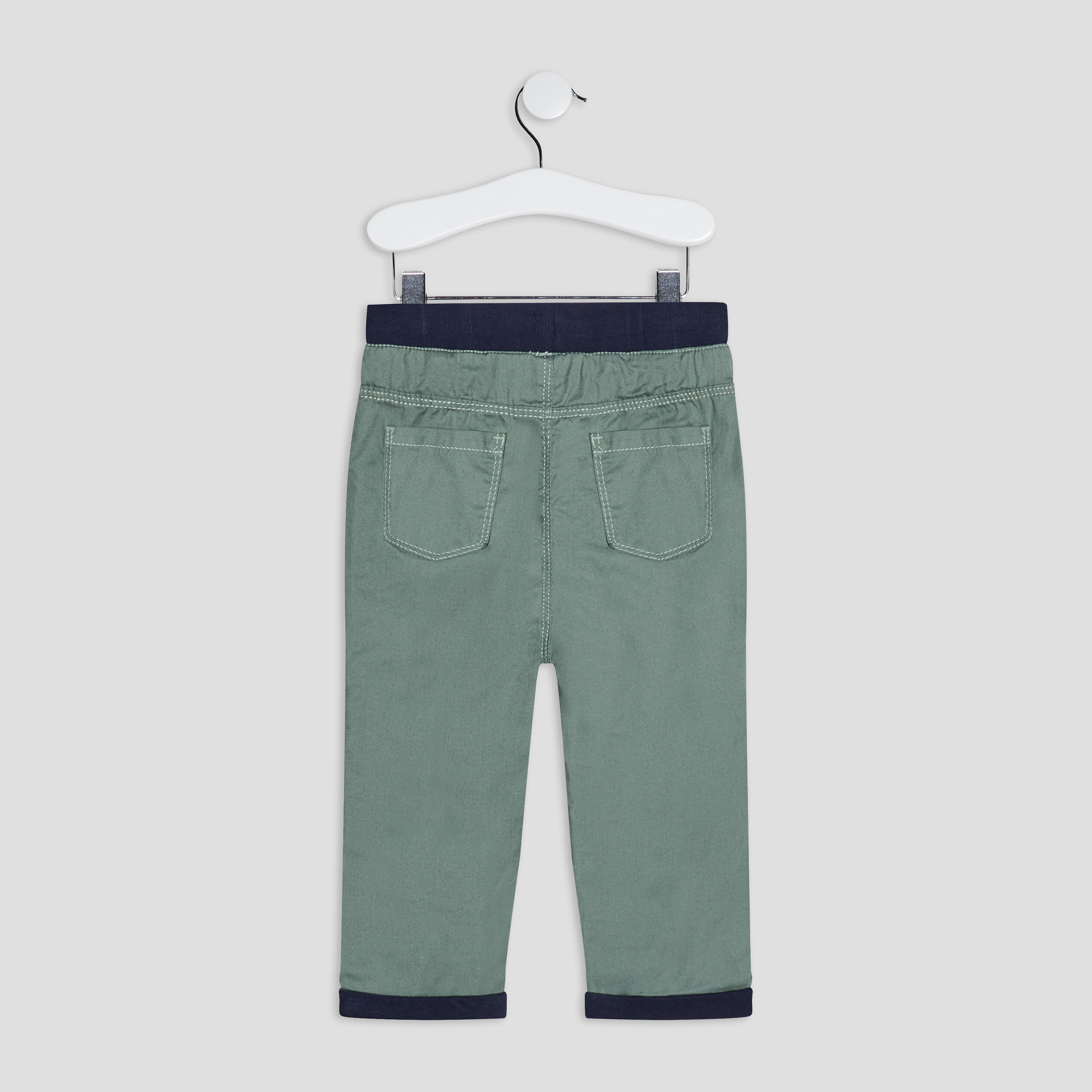 Pantalon droit vert kaki bébé garçon | La Halle