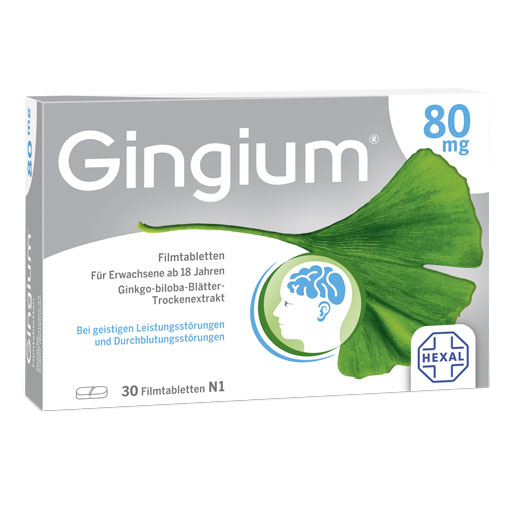 GINGIUM 80 mg Filmtabletten  30 St  Filmtabletten