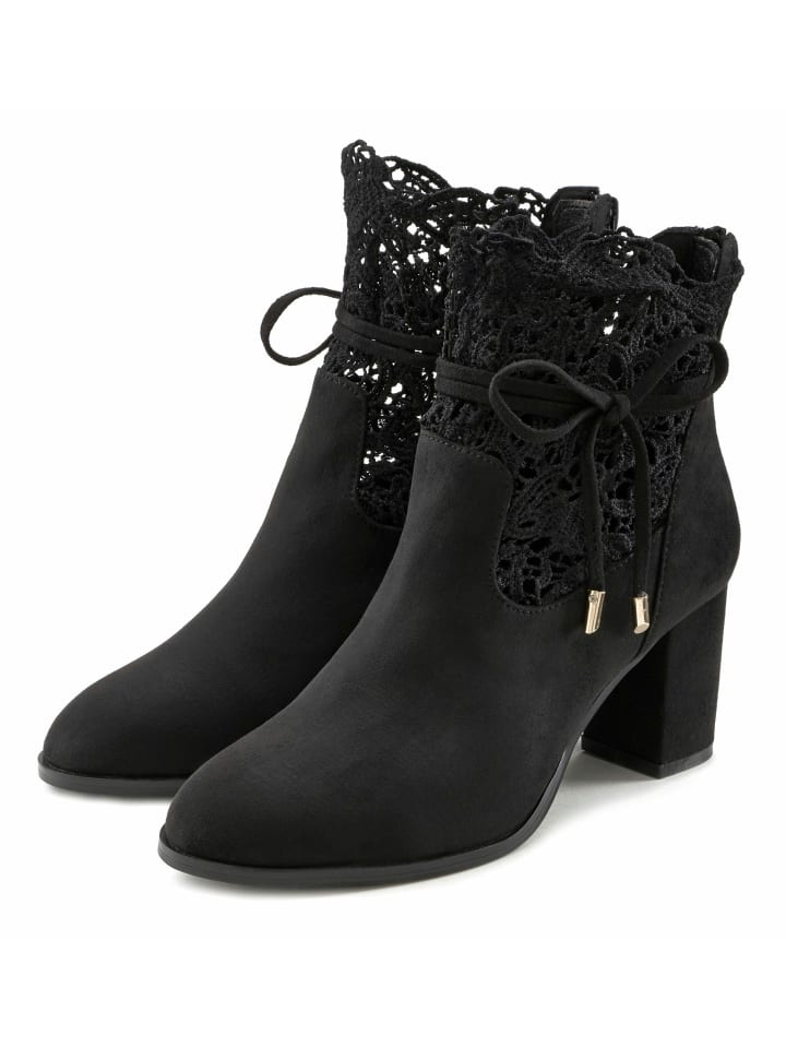 LASCANA High-Heel-Stiefelette in schwarz günstig kaufen