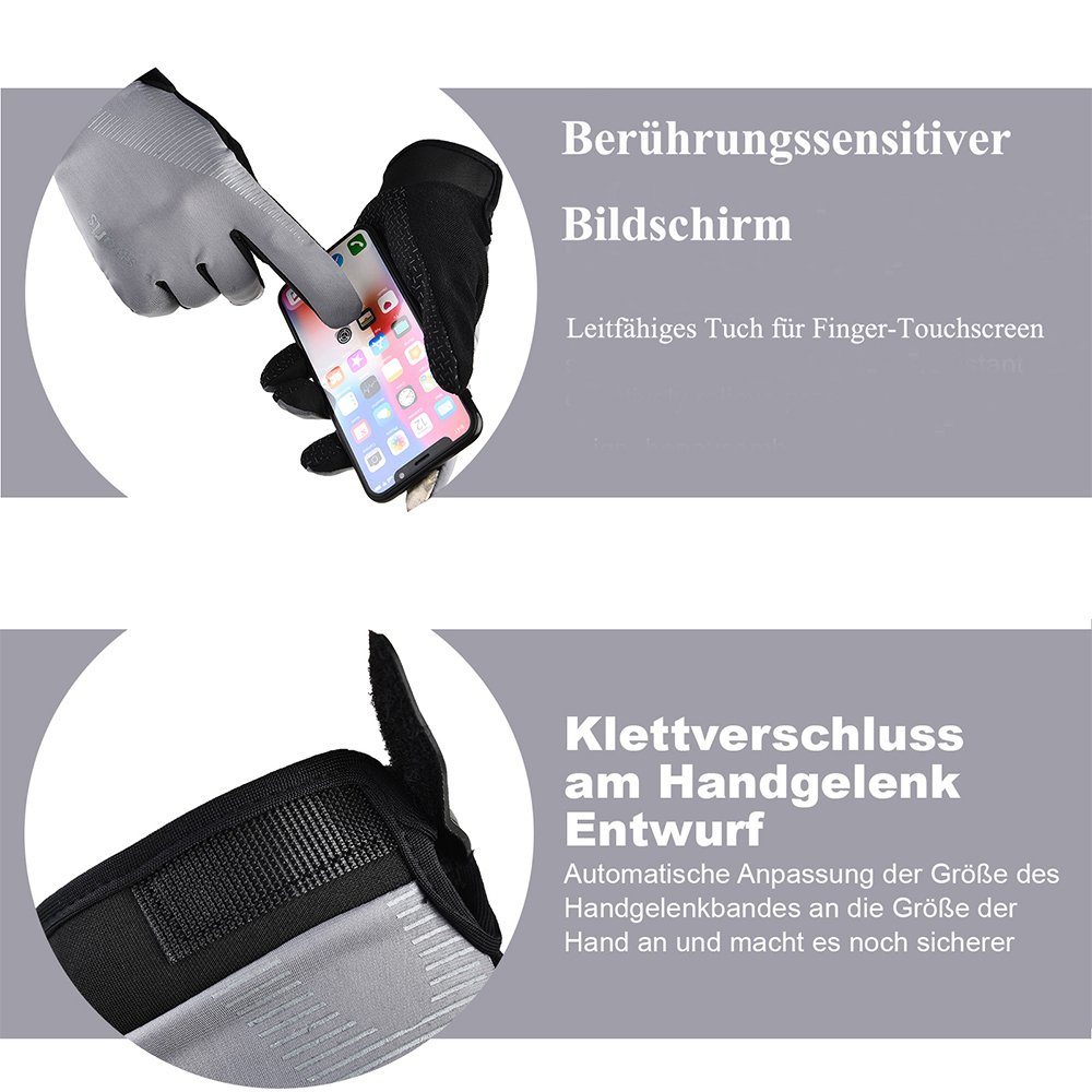 Sunicol Fahrradhandschuhe Frauen Männer Radfahren Handschuhe, Eis Seide, Sommer Sonnenschutz Touchscreen,atmungsaktiv