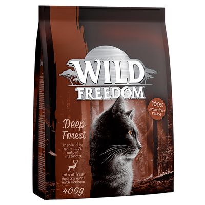 Wild Freedom Probierpaket: 400 g Trockenfutter + 6 x 200 /  70 g Nassfutter