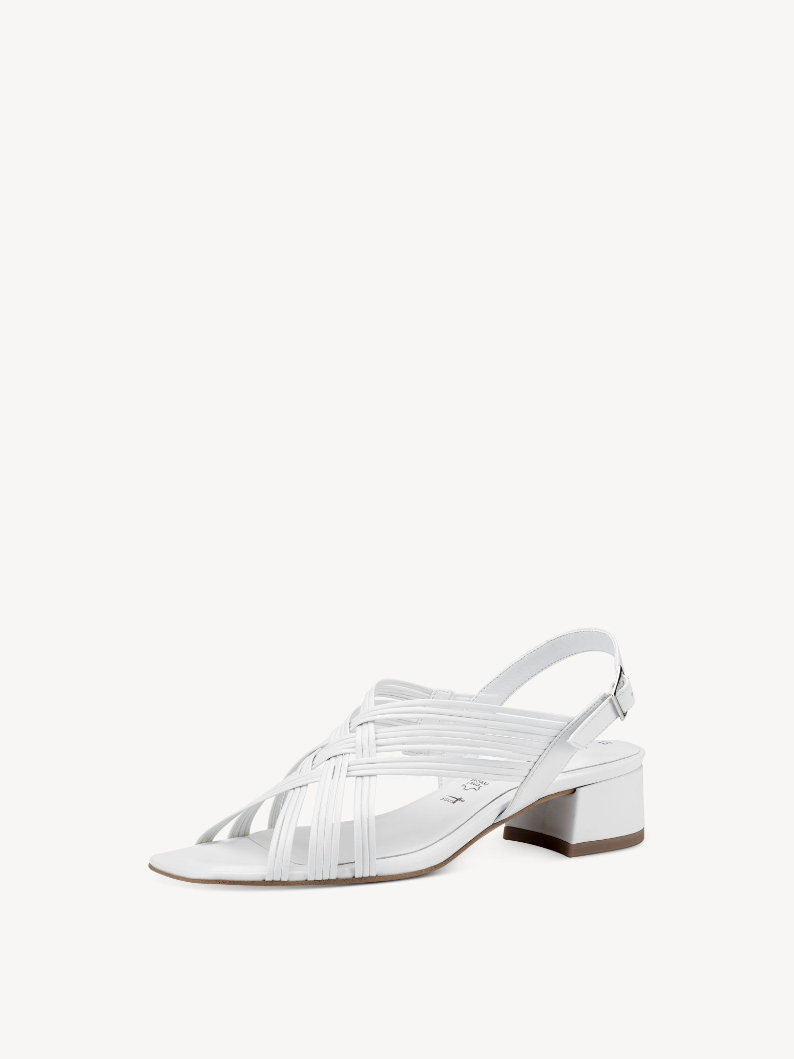 Sandale à talon - blanc
