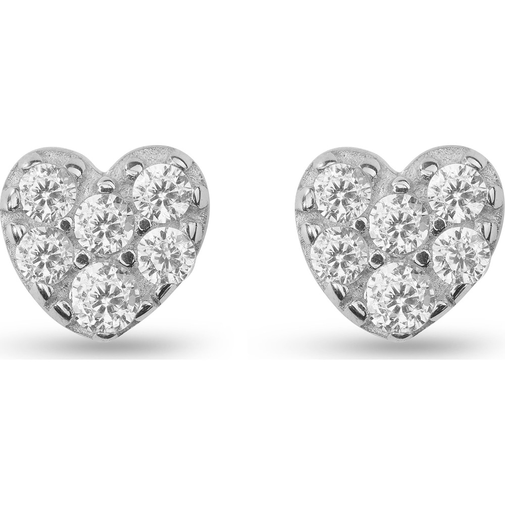 Valeria Boucles d'oreilles à fermoir à poussette 375 Or jaune partiellement rhodié Boucles d'oreilles
