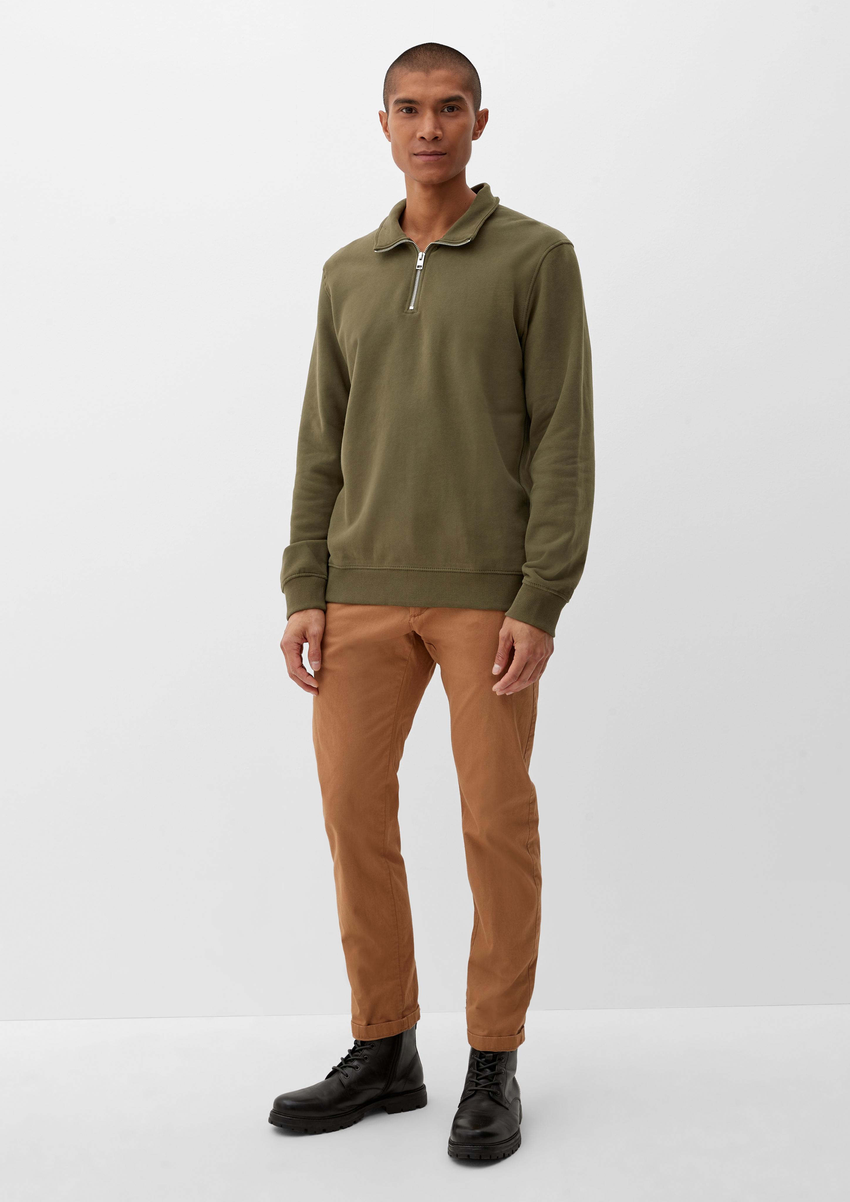 Sweatshirt im Troyer-Look  2121130-7845