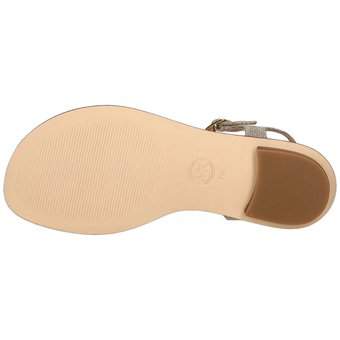 Michael Kors Mallory Thong Sandale in gold