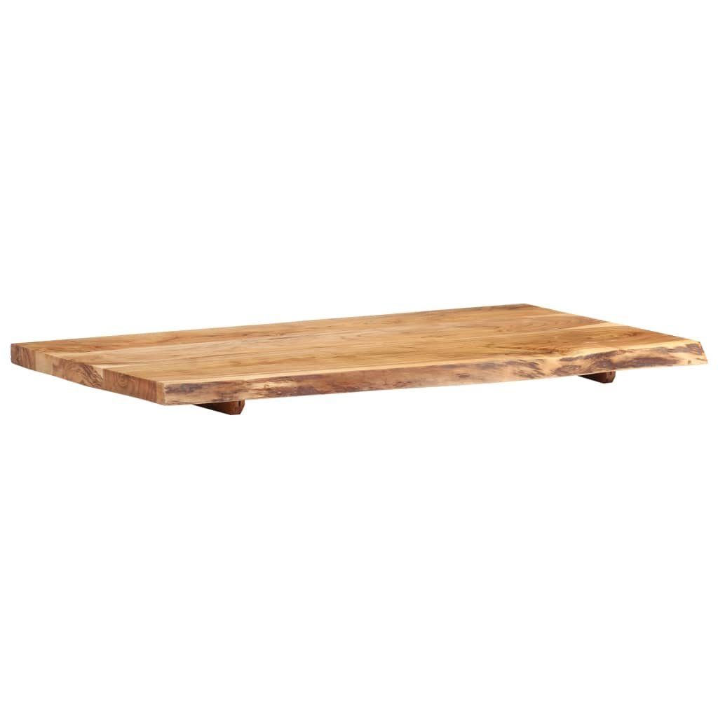 vidaXL Badezimmer-Set Badezimmer-Waschtischplatte Massivholz Akazie 100 x 55 x 3,8 cm