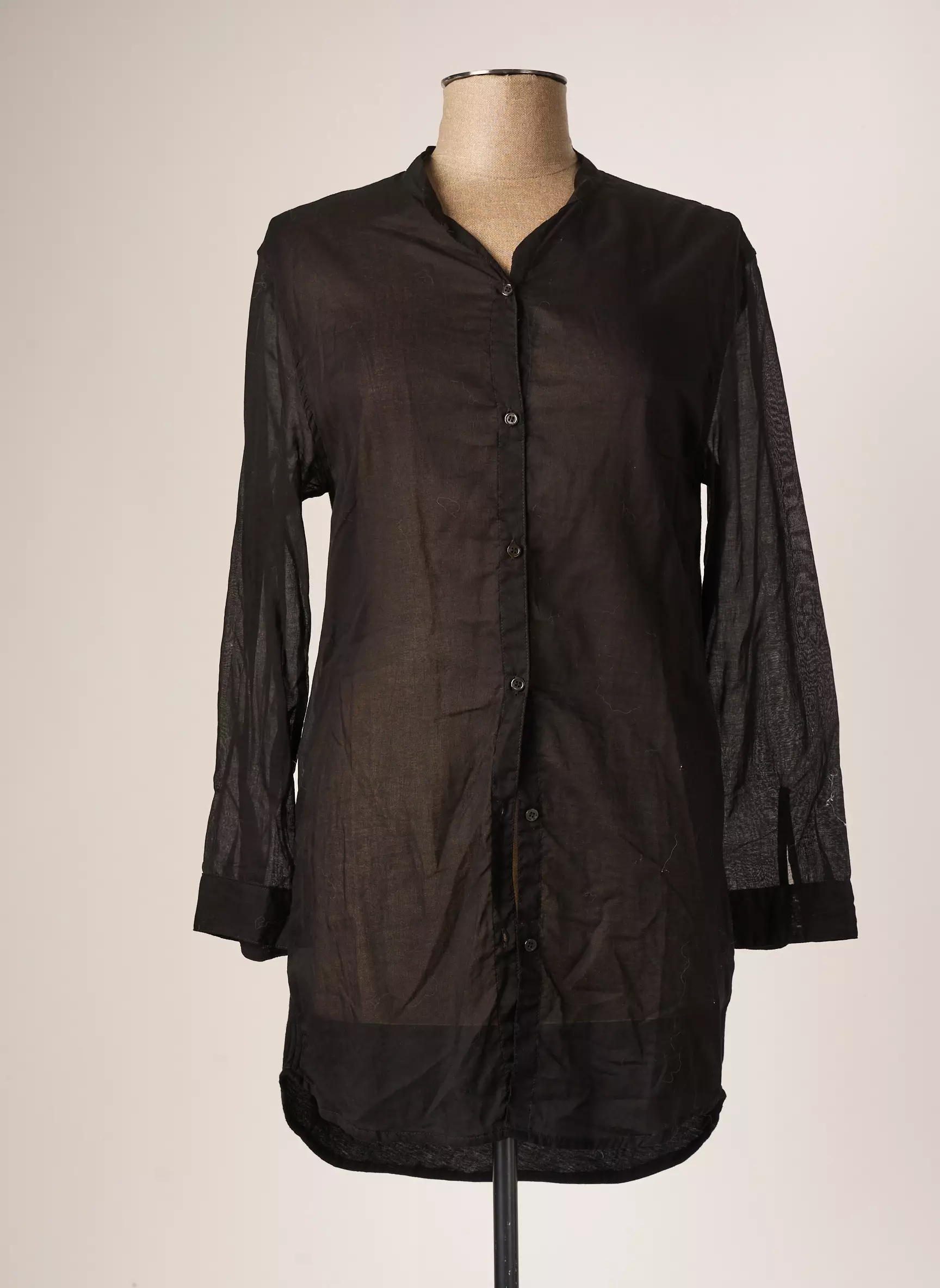 Majestic Filatures Tuniquemanchelongue Femme couleur noir