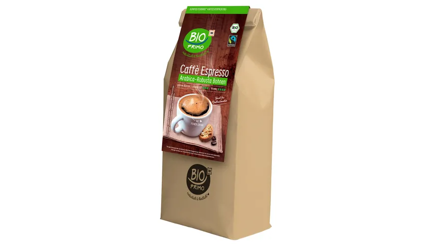 BIO PRIMO Bio Fairtrade Kaffee Espresso Bohne 1 kg