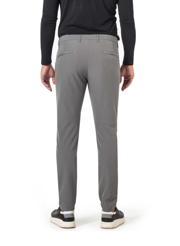 BOSS Green, Funktionshose, Slim Fit, Mikrofaser wasserabweisend, zementgrau