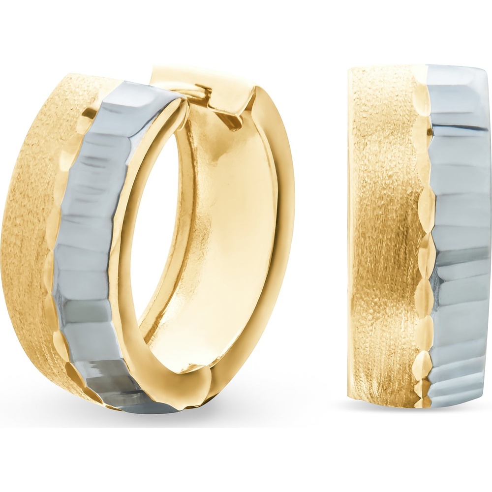 FAVS Créoles 375 Or jaune Boucles d'oreilles