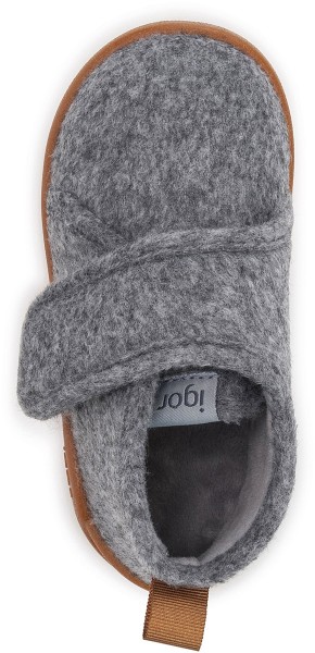 Igor ~ Homie Fleece Hausschuh ~ Grau/Orange