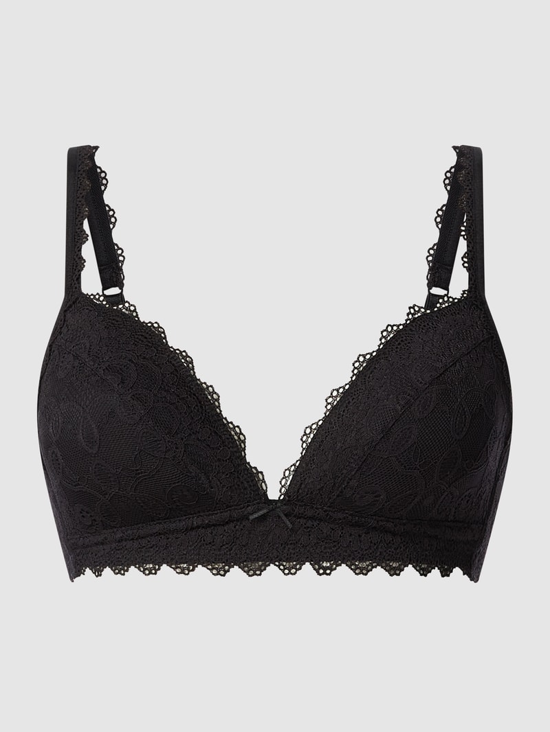 Soft-BH mit Spitzenbesatz in schwarz