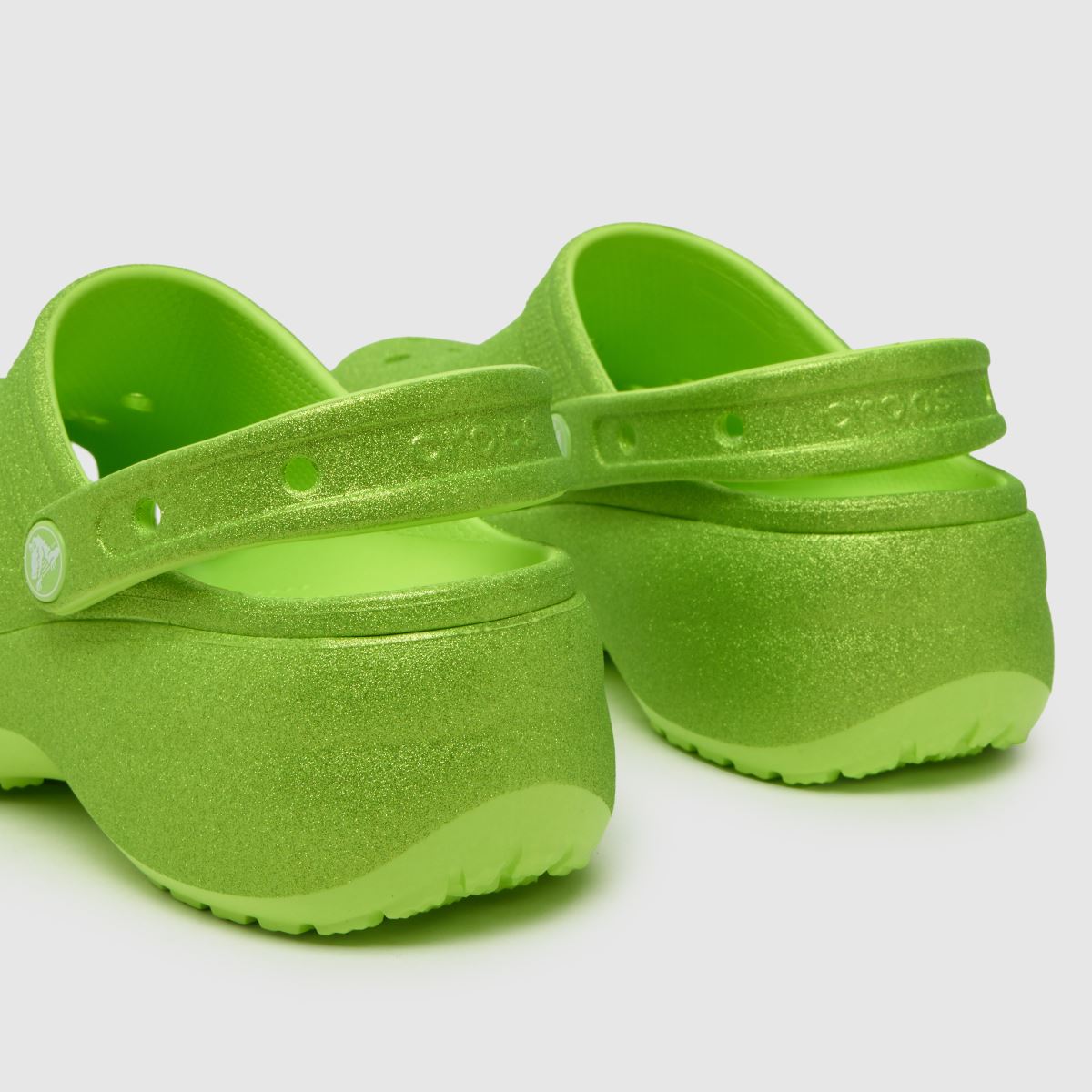 Crocs Classic Platform Clog Papucs Lime Színben