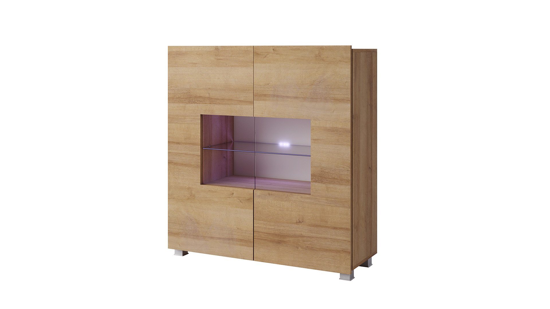 Stylefy Wohnwand Bietula, (Set (5-St), Wohnmöbel), 5-teilig, wahlweise mit LED-Beleuchtung, FSC-Zertifizierung, Modern Design, variabel stellbar