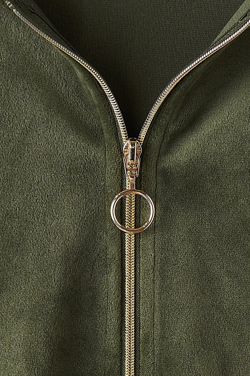 Y velour zip hoodie