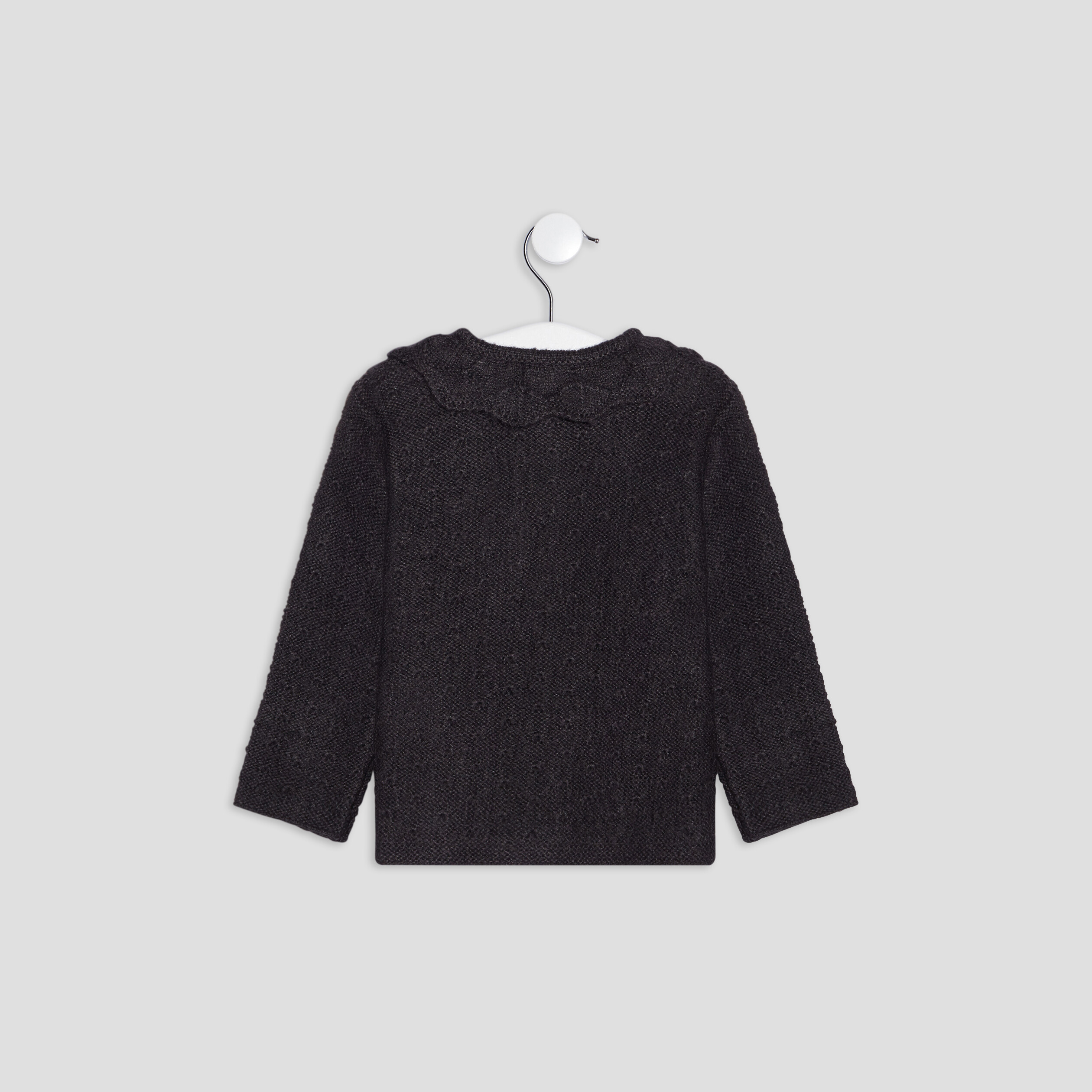 Gilet boutonné Creeks gris foncé bébé fille | La Halle