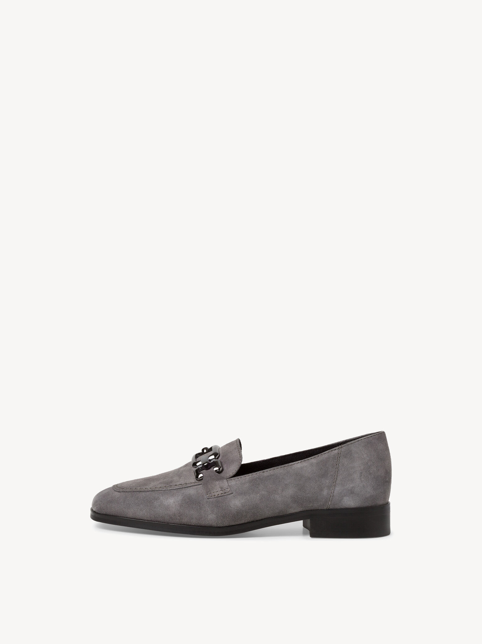 Slipper en cuir - gris
