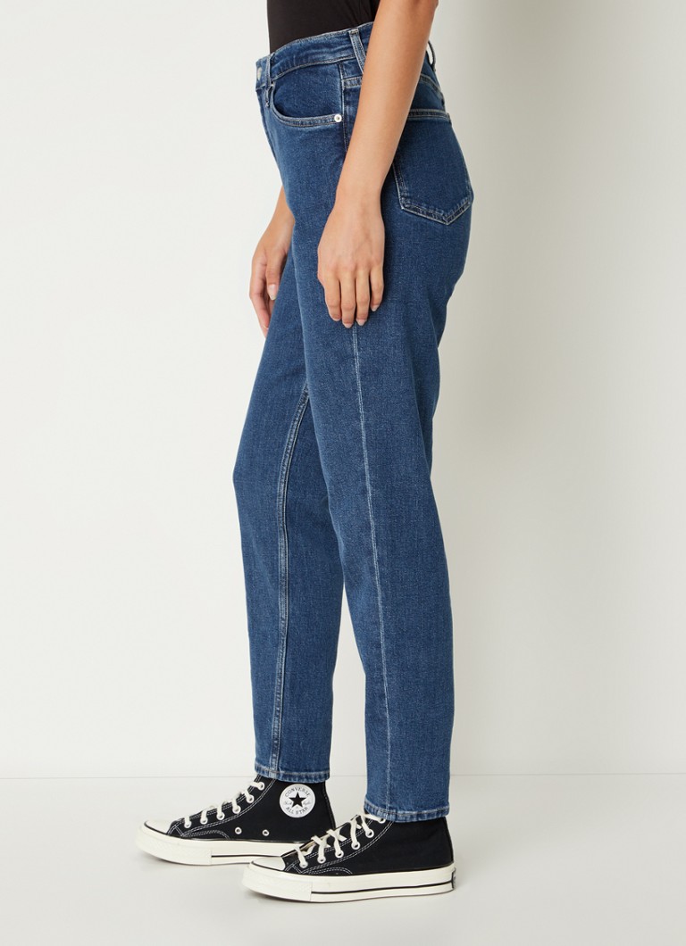 Jeans mom fit a vita alta Calvin Klein, lavaggio medio