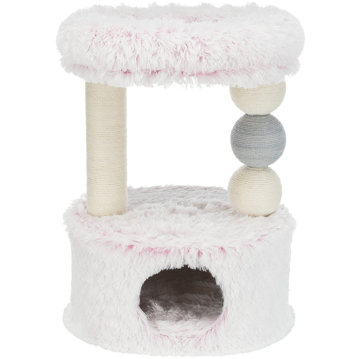 Trixie Kratzbaum Harvey 73 cm weiß pink