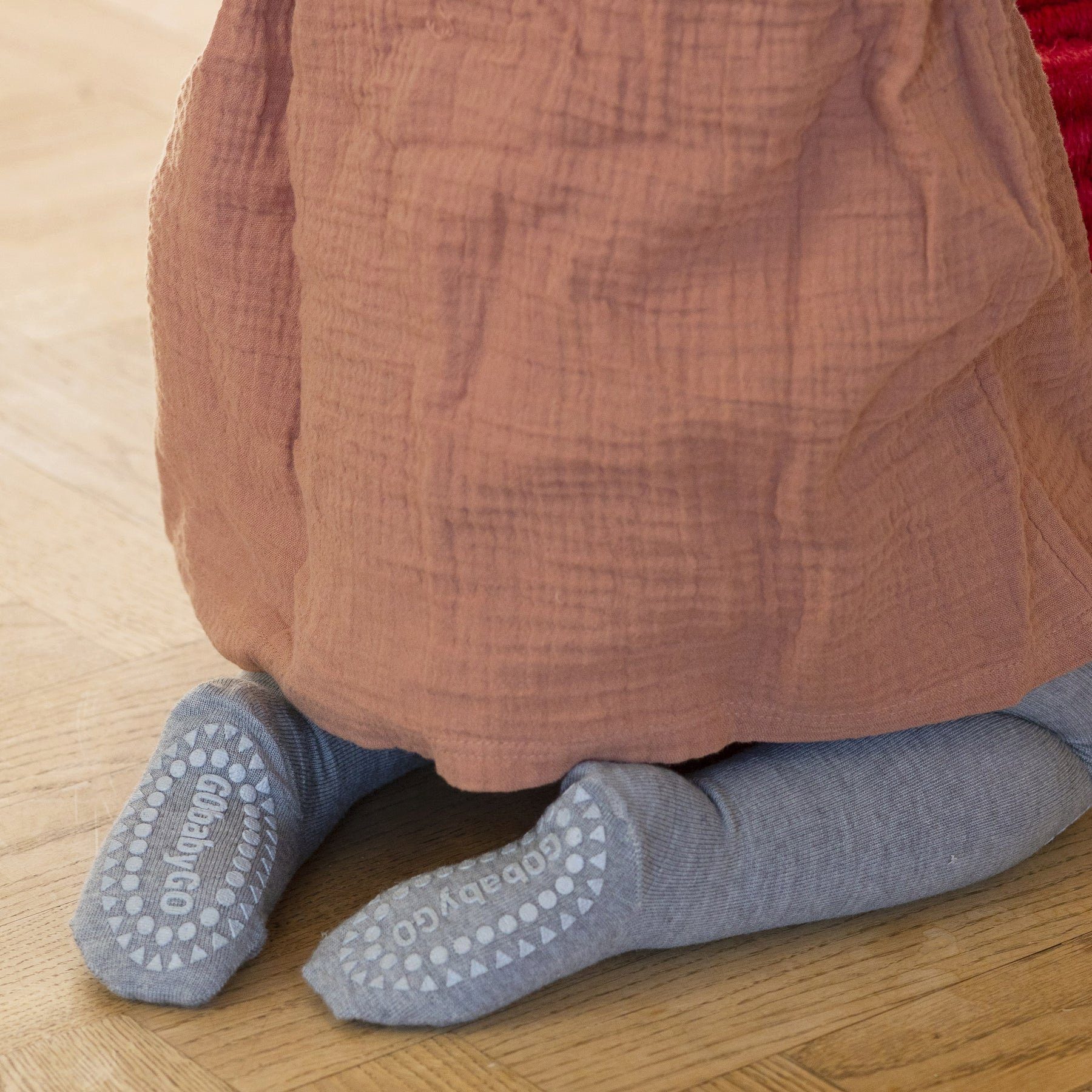 GoBabyGo Thermostrumpfhose Krabbel Strumpfhose aus Wolle mit ABS Noppen für Babys & Kleinkinder