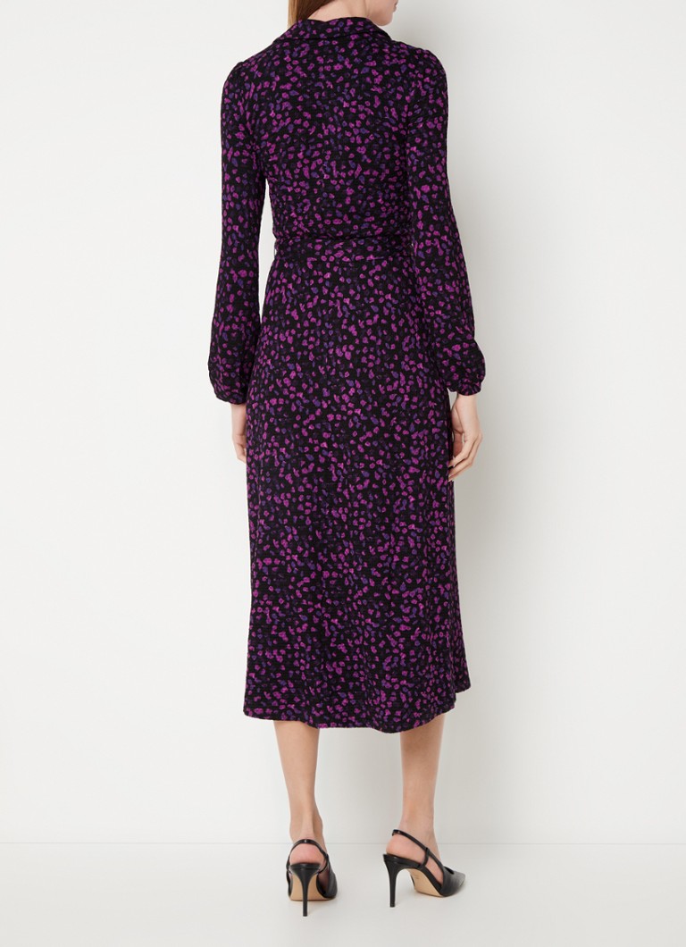 Phase Eight Loretta midi shirt dress with print and tie belt