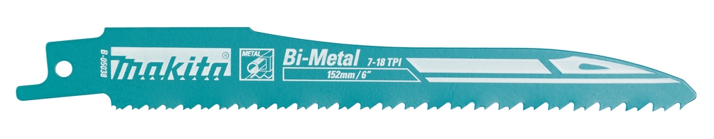Makita Zubehör B-05038 Säbelsägeblatt Progressive 152 mm Metall 5 Stück