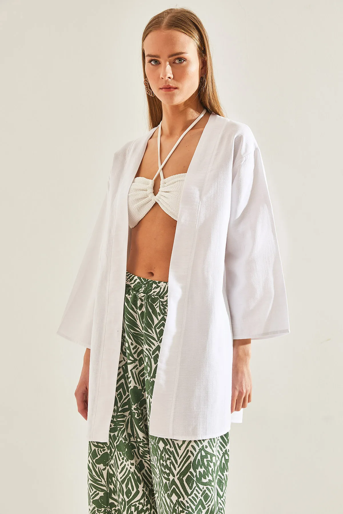 Bianco Lucci  Kimono & Kaftan - Weiß - Regular Fit