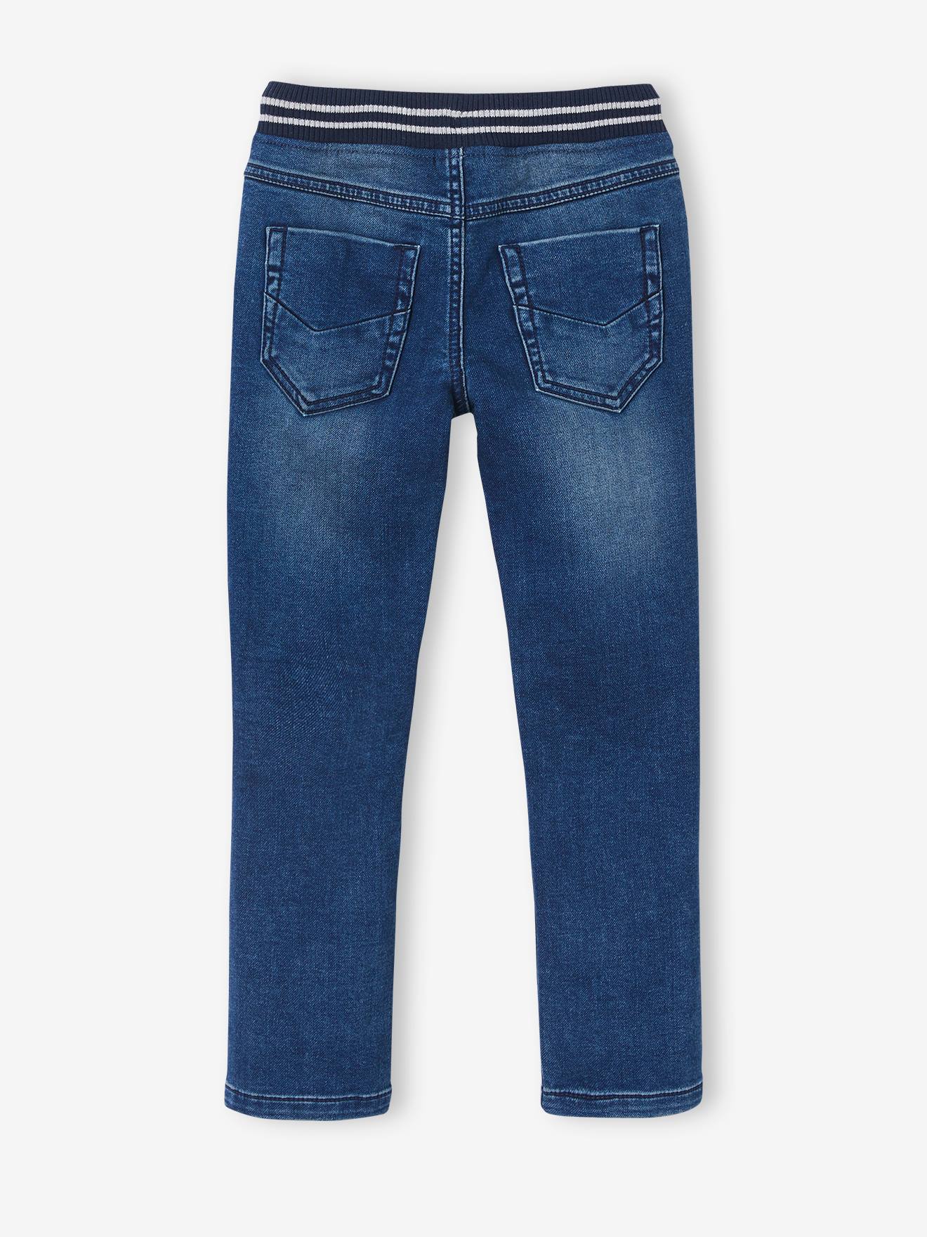 Vertbaudet Jungen Sweathose, Denim-Optik Oeko-Tex - schwarz